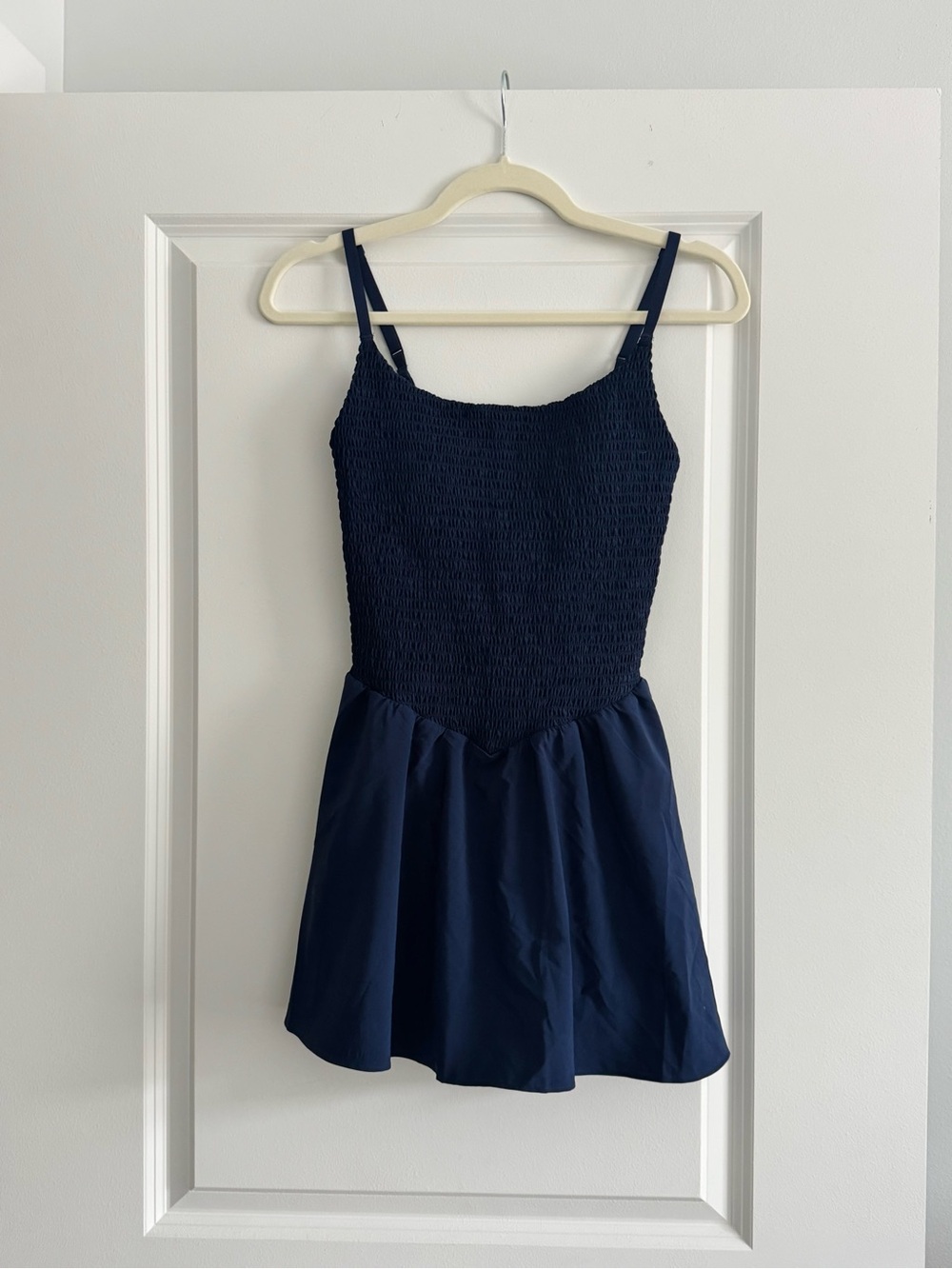 Offline by Aerie Navy Blue Smocked Mini Dress